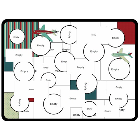 Airplane Xl Fleece Blanket By Klh 80 x60  Blanket Front
