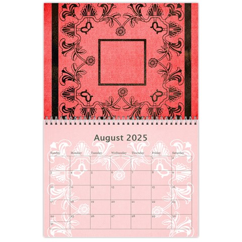 Art Nouveau Red Or Dead Calendar 2025 By Catvinnat Aug 2025