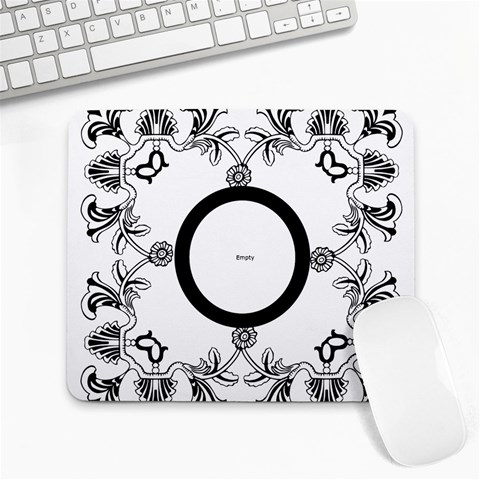 Classic Black & White Mousemat By Catvinnat Front