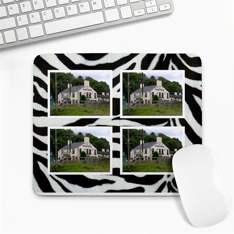 Zebra 4 Frame  Mousemat By Catvinnat Front