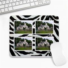 zebra 4 frame  mousemat - Large Mousepad