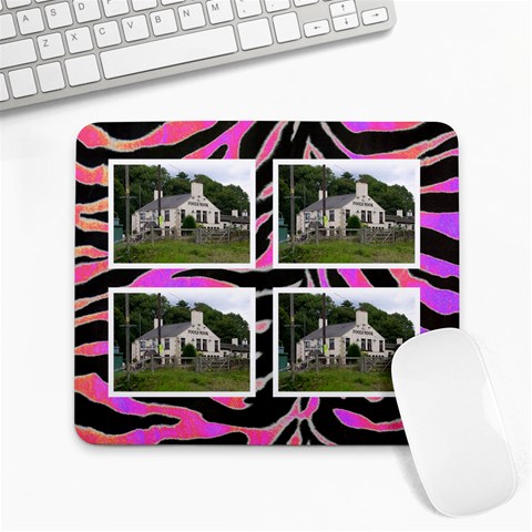 Psychadelic Pink  Mousemat By Catvinnat Front