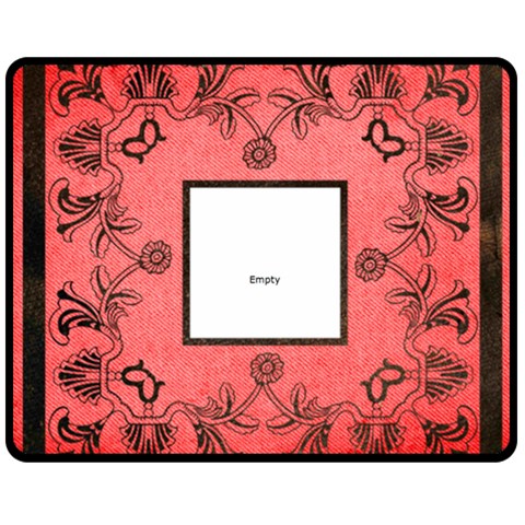 Art Nouveaured Medium Fleece By Catvinnat 60 x50  Blanket Front