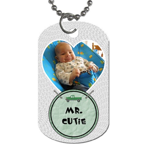 Sweet Baby Boy Dog Tag By Lil Back