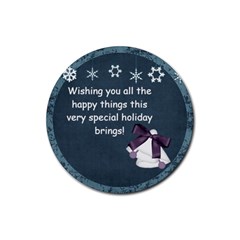 Magical Christmas Poem Round Coaster - Rubber Round Coaster (4 pack) Magical Christmas Poem Round Coaster - Rubber Round Coaster (4 pack)