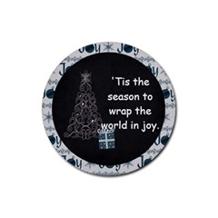 Magical Christmas Joy Poem Round Coaster - Rubber Round Coaster (4 pack) Magical Christmas Joy Poem Round Coaster - Rubber Round Coaster (4 pack)
