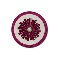 Summer Love Flower Round Coaster - Rubber Round Coaster (4 pack) Summer Love Flower Round Coaster - Rubber Round Coaster (4 pack)