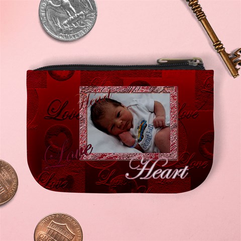 Heart You3 Coin Purse By Ellan Back