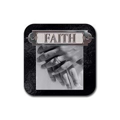 Faith Coaster - Rubber Coaster (Square) Faith Coaster - Rubber Coaster (Square)