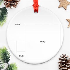 Happy Holidays round ornament 3 - Round Ornament (Two Sides) Happy Holidays round ornament 3 - Round Ornament (Two Sides)