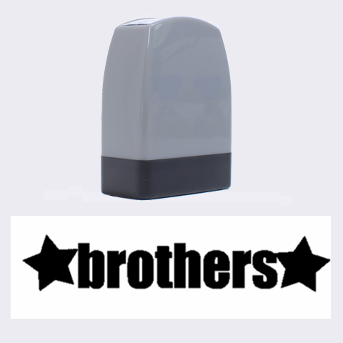 Brothers Stamp  By Amanda Bunn 1.4 x0.5  Stamp