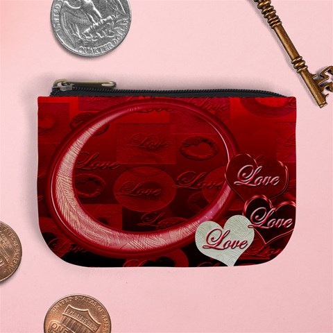 Heart Moon Pg 10 Coin Purse By Ellan Front
