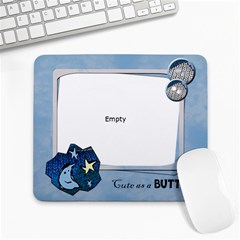 Cute as a button BOY - Mousepad - Large Mousepad