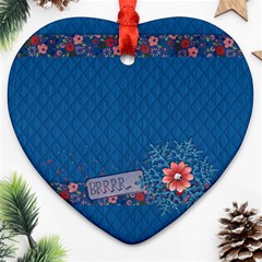 Snow Ornament - Heart Ornament (Two Sides) Snow Ornament - Heart Ornament (Two Sides)