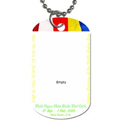 Jade Buddha - Ma`Ma  - Dog Tag (Two Sides)