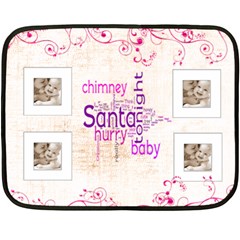 Santa Baby Chocolate Pink Mini Fleece