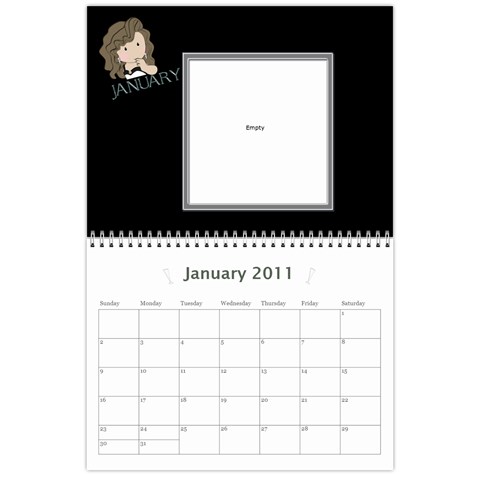 2011 Calendar By Hannah Jan 2011