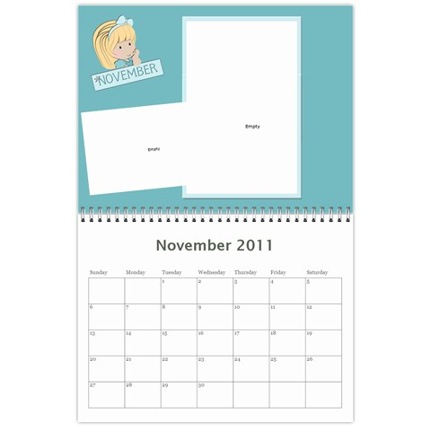 2011 Calendar By Hannah Nov 2011