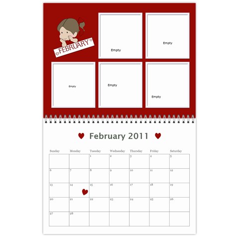 2011 Calendar By Hannah Feb 2011