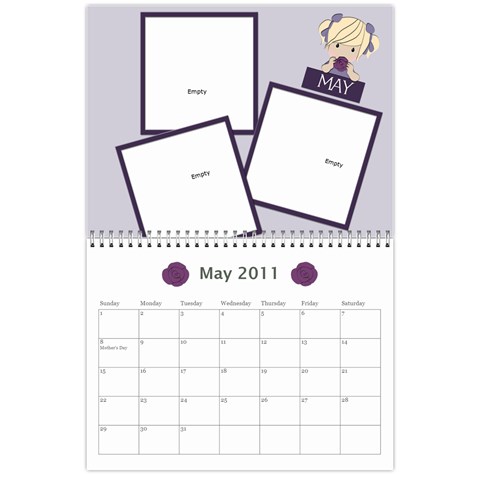 2011 Calendar By Hannah May 2011