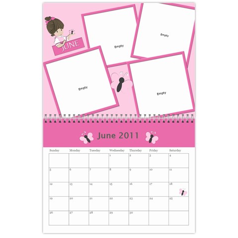2011 Calendar By Hannah Jun 2011