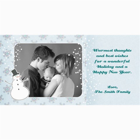 4x8 Holiday Photo Card 8 x4  Photo Card - 8