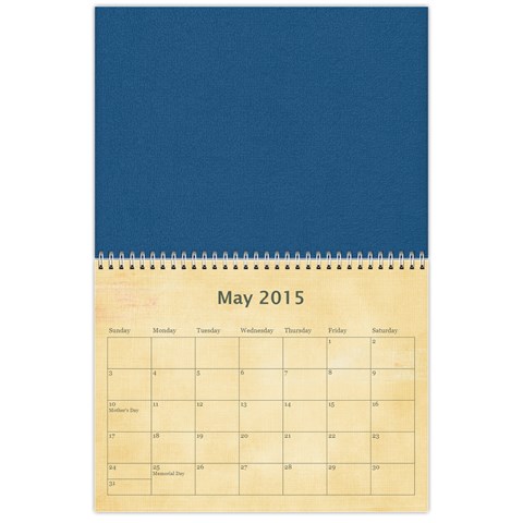 12 Month Calendar (multiple Photos) Multi Color By Jen May 2015