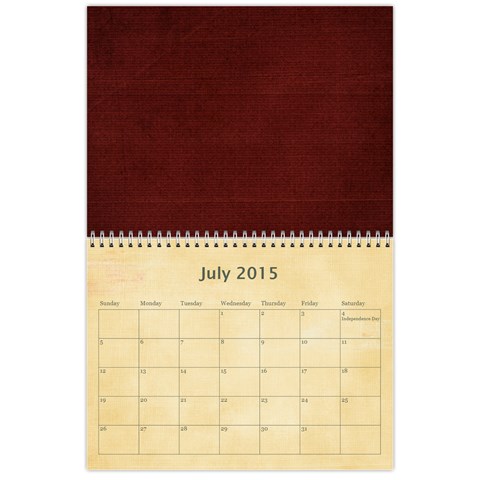 12 Month Calendar (multiple Photos) Multi Color By Jen Jul 2015