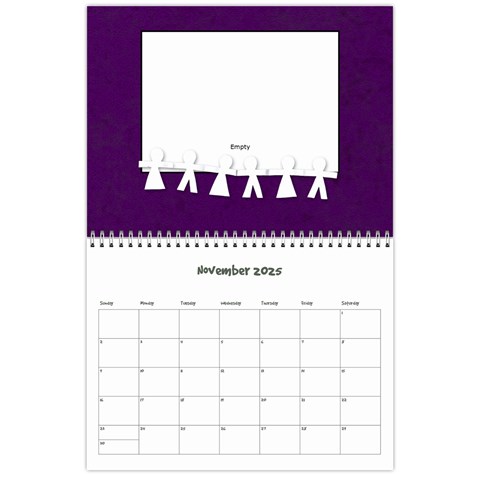 Simple Family Calendar 12 Month By Amanda Bunn Nov 2025