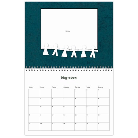 Simple Family Calendar 12 Month By Amanda Bunn May 2025
