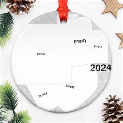 Dad Christmas Ornament - Round Ornament (Two Sides) Dad Christmas Ornament - Round Ornament (Two Sides)
