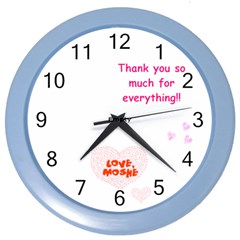 moshe 2 - Color Wall Clock