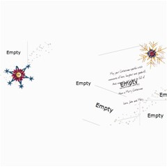 4x8 Glitter Snowflake Photo Card