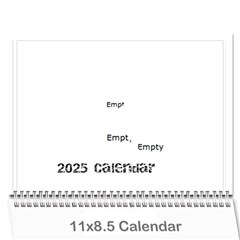 Twin Hearts Neutral Wedding Celebration Calendar 2025