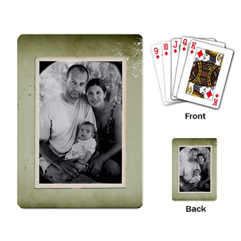 Old Vintage Playing Cards 4 By Jorge Back