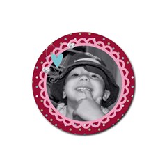 cute photo coaster - Rubber Round Coaster (4 pack) cute photo coaster - Rubber Round Coaster (4 pack)
