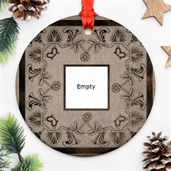 art nouveau moccachino round single side ornament - Ornament (Round) art nouveau moccachino round single side ornament - Ornament (Round)