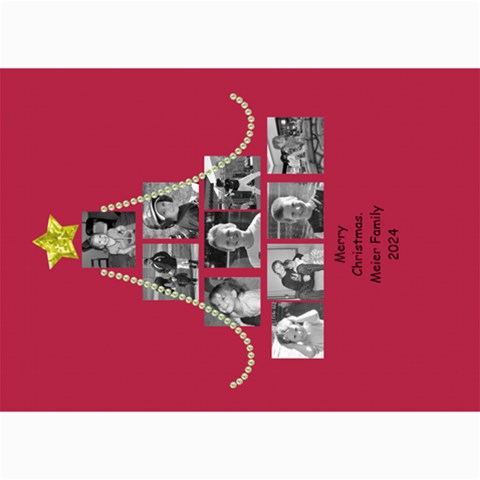 Picture Tree Card With Bling By Martha Meier 7 x5  Photo Card - 1