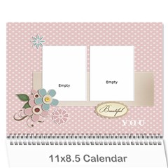 Calendar Template- Beautiful You - Wall Calendar 11 x 8.5 (12-Months) Calendar Template- Beautiful You - Wall Calendar 11 x 8.5 (12-Months)