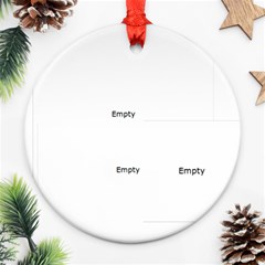 joy - Round Ornament (Two Sides) joy - Round Ornament (Two Sides)