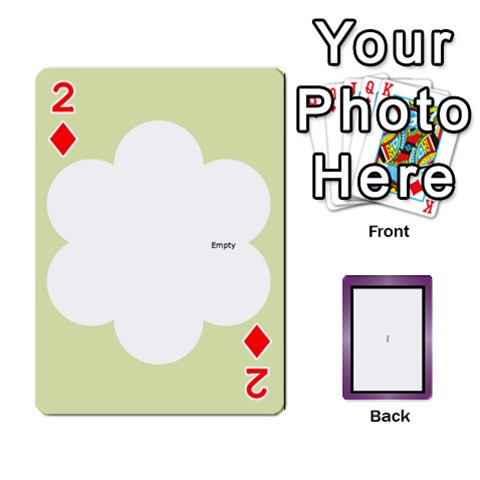 Iris 54 Design Card Deck Purple By Ellan Front - Diamond2