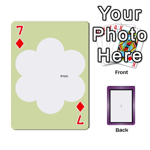 Iris 54 Design Card Deck Purple By Ellan Front - Diamond7