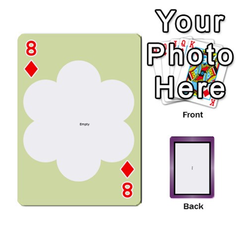 Iris 54 Design Card Deck Purple By Ellan Front - Diamond8