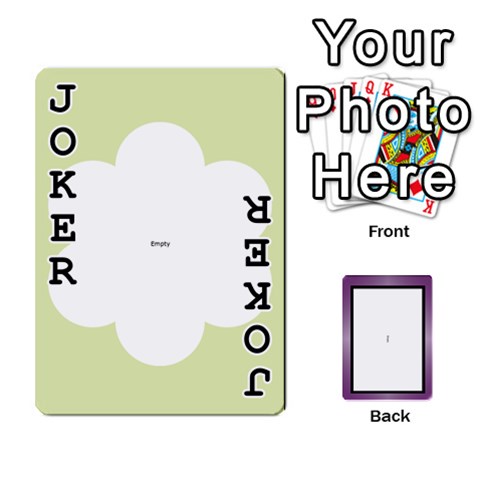 Iris 54 Design Card Deck Purple By Ellan Front - Joker1