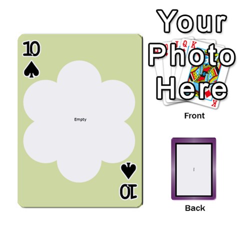 Iris 54 Design Card Deck Purple By Ellan Front - Spade10