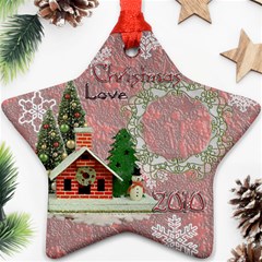 snow village 2024 ornament 62 - Ornament (Star) snow village 2024 ornament 62 - Ornament (Star)