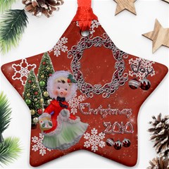 snowman 2010 ornament 98 - Ornament (Star)
