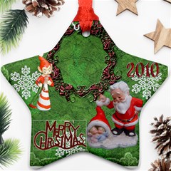 elf santa babies Merry Christmas 2010 ornament  139 - Ornament (Star)