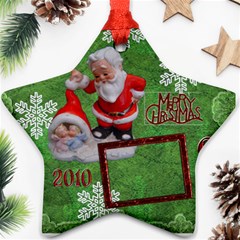 santa baby Angels Merry Christmas 2010 ornament  140 - Ornament (Star)