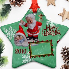 santa baby Angels Merry Christmas 2010 ornament  142 - Ornament (Star)